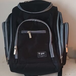 Black and Gray Baby Backpack